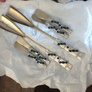St.Steel salad servers/ knifes set